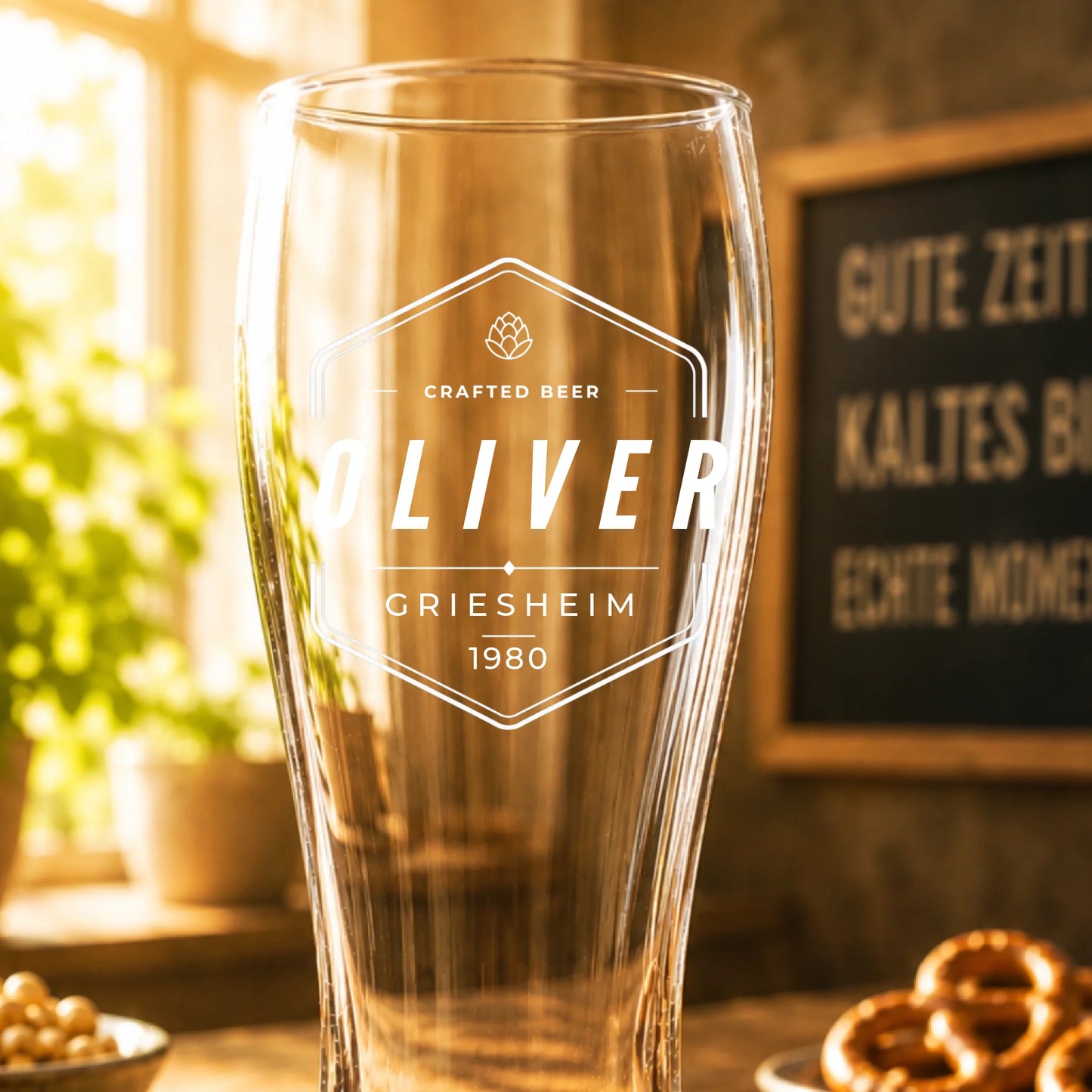 Mockup Weizen nah leer