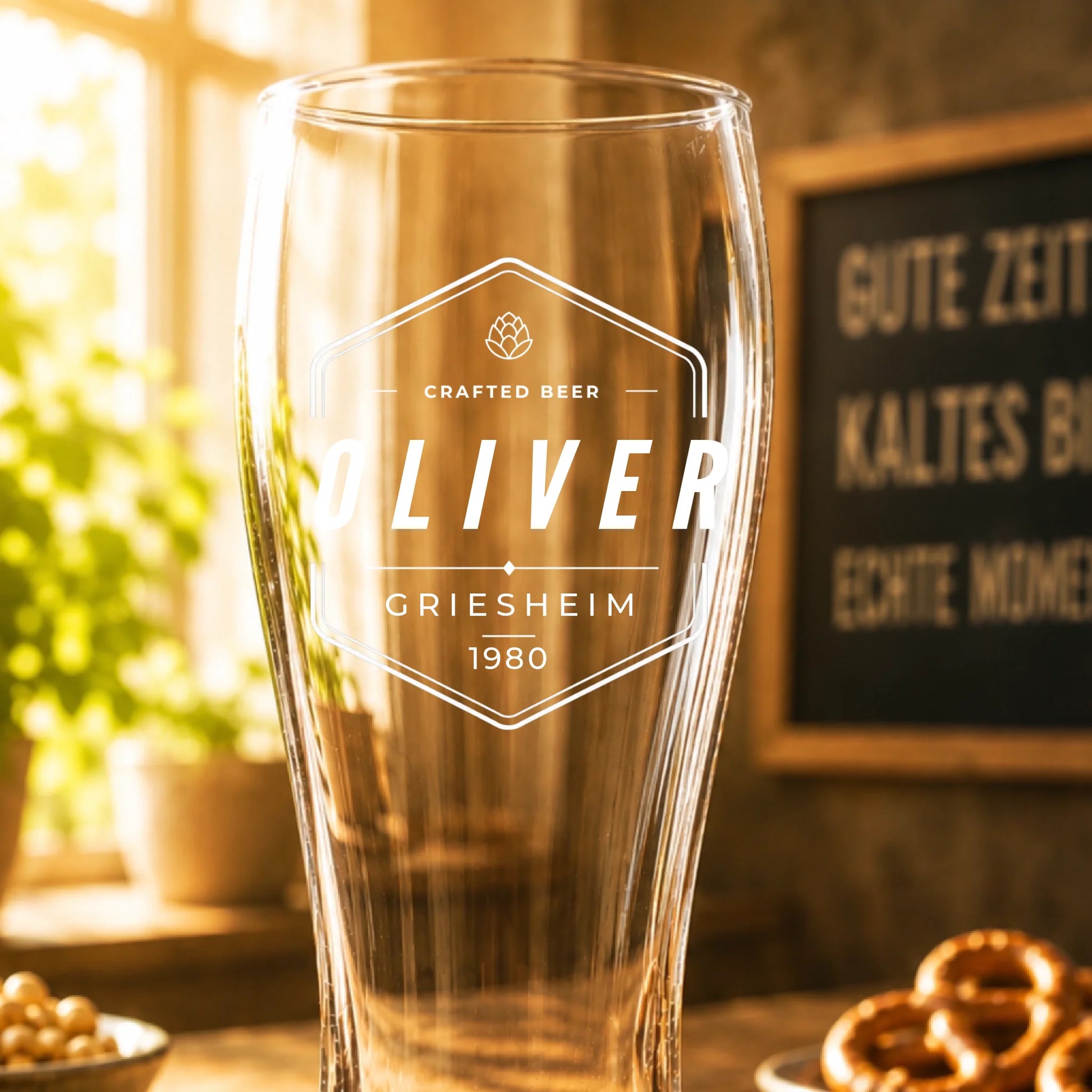 Mockup Weizen nah leer