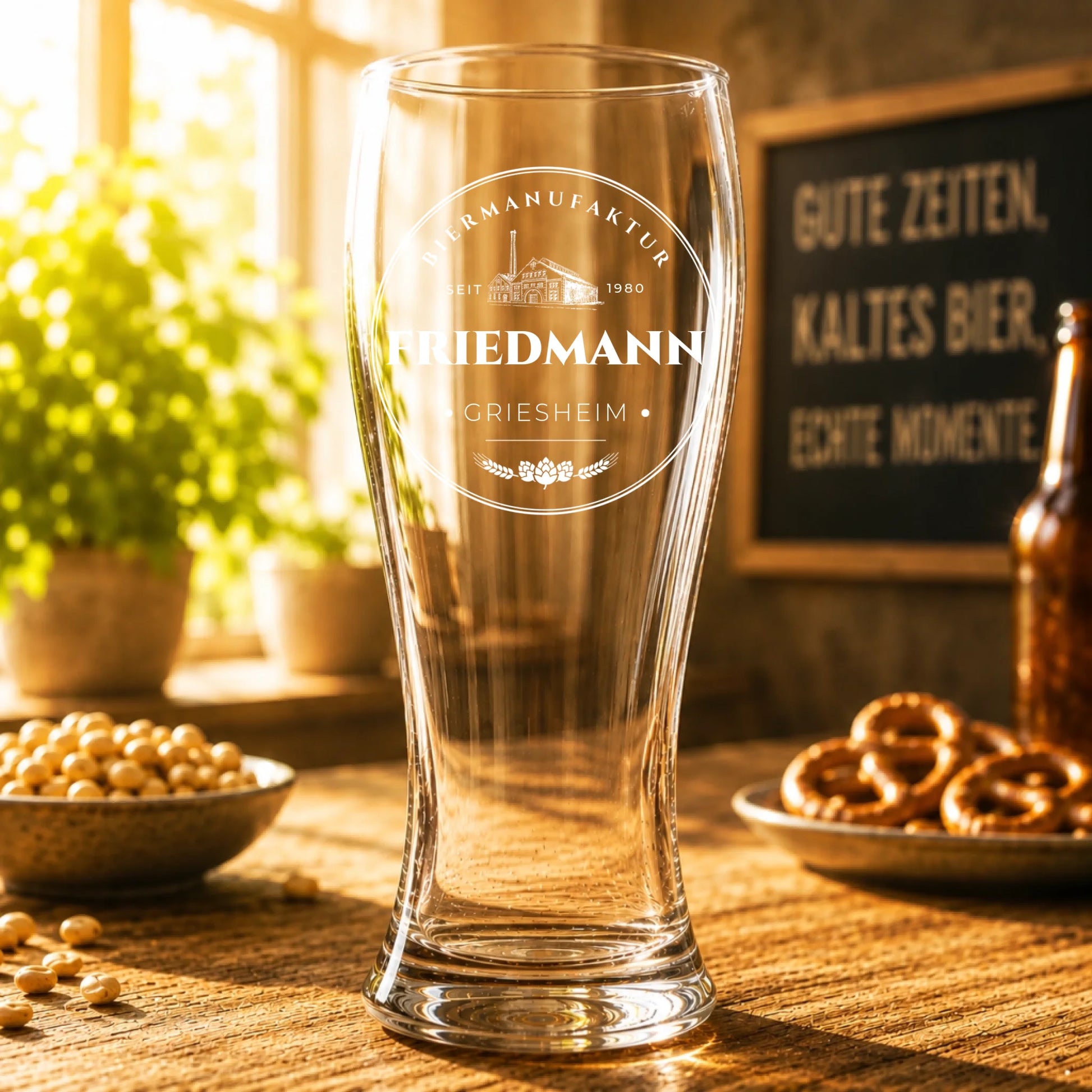 Mockup - Weizenglas - Leer
