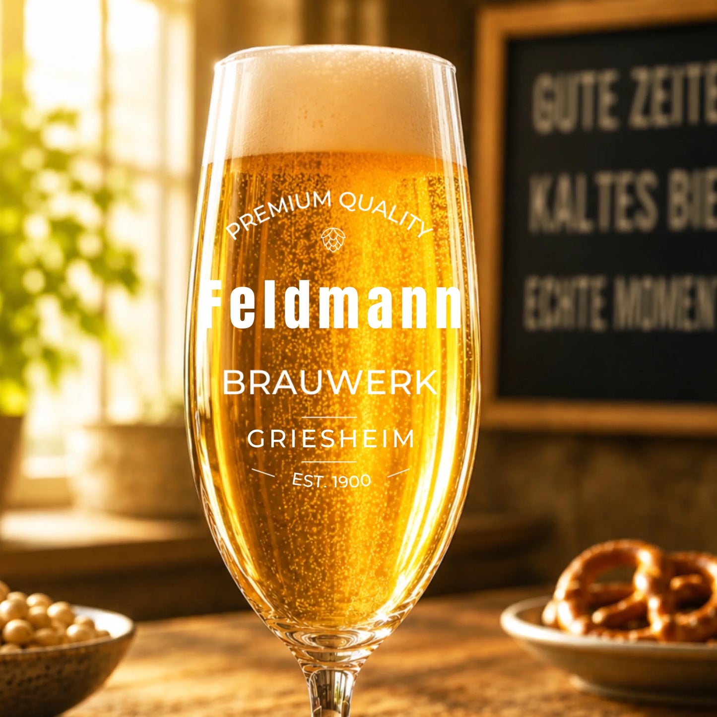 Mockup Pilsglas nah voll
