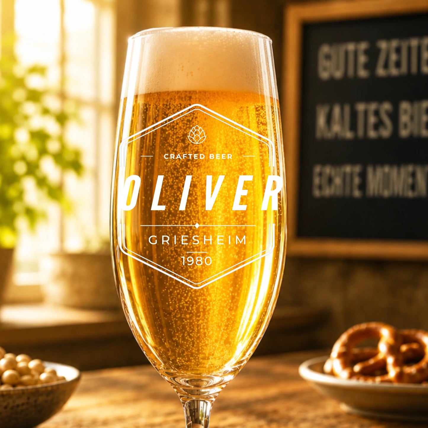 Mockup Pilsglas nah voll