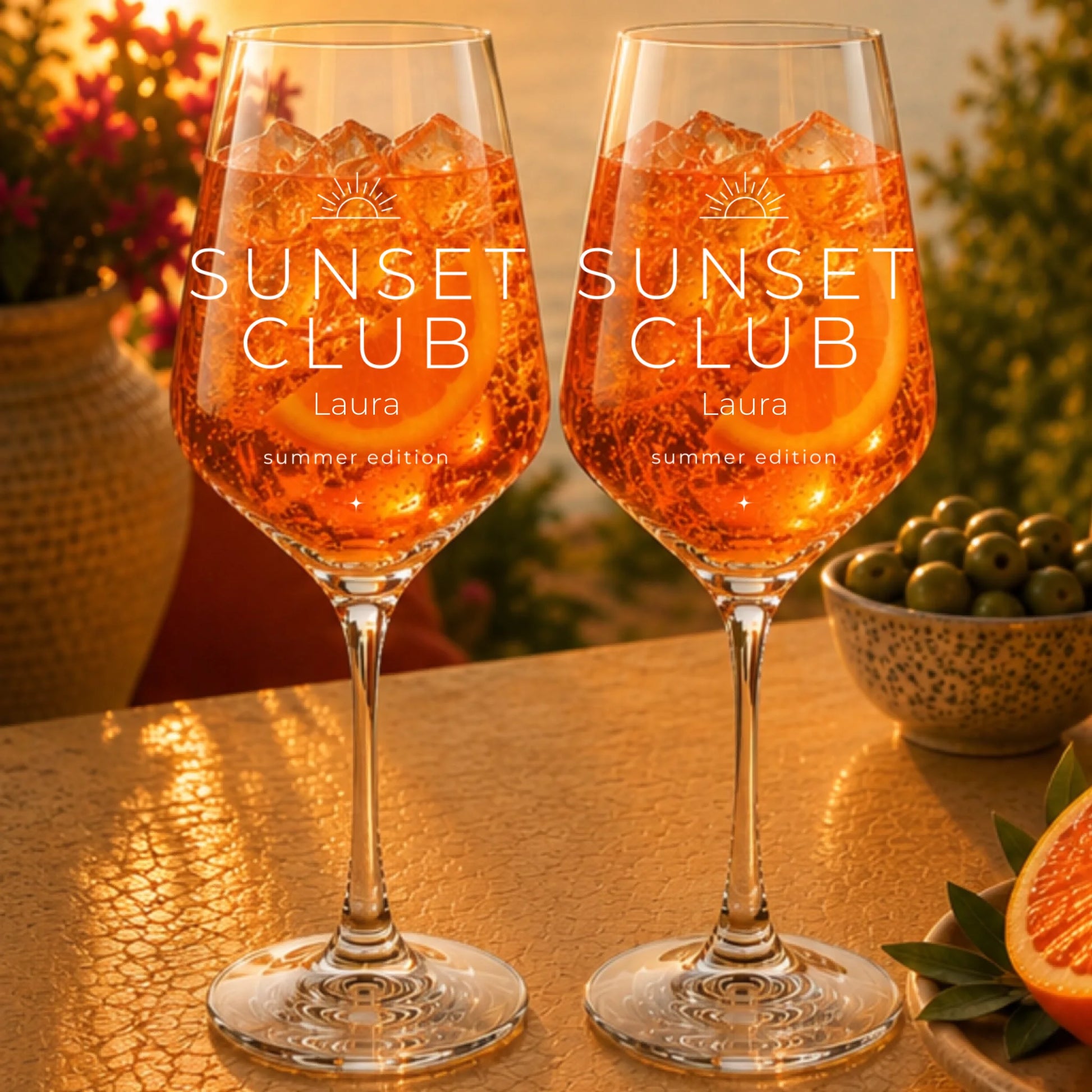 Aperol - Mockup - 2 gefüllte Gläser