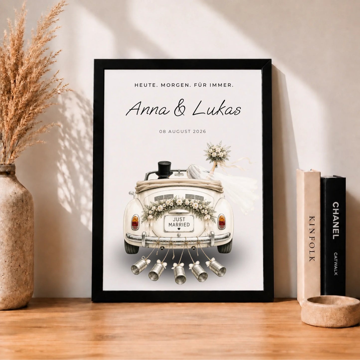 Poster DIN A4 mit schwarzem Rahmen_Mockup