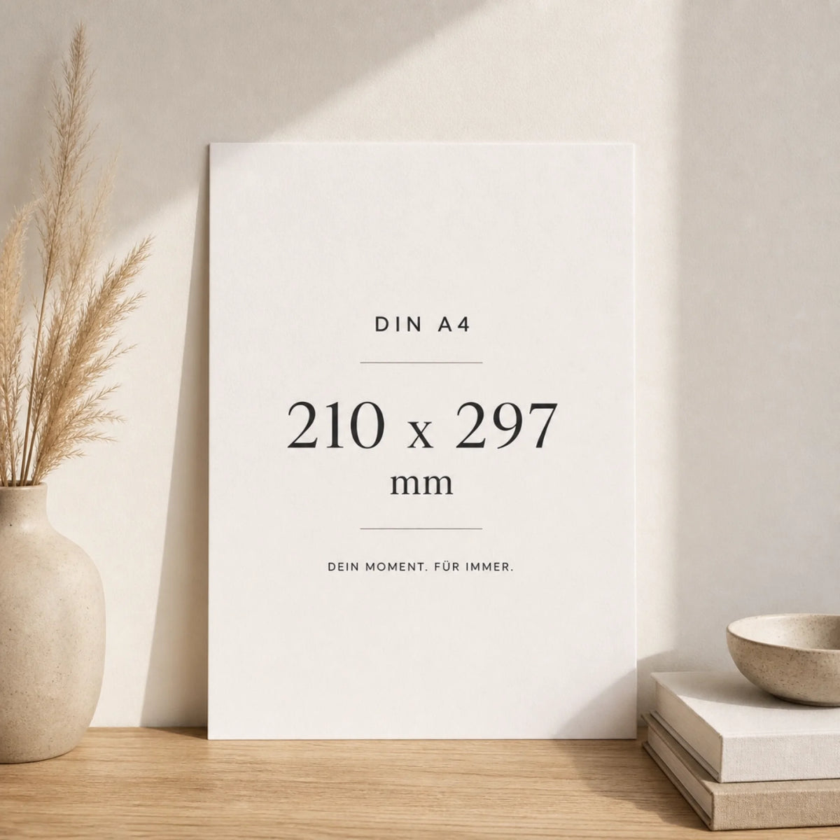 DINA A4 Mockup ohne Rahmen mit Daten