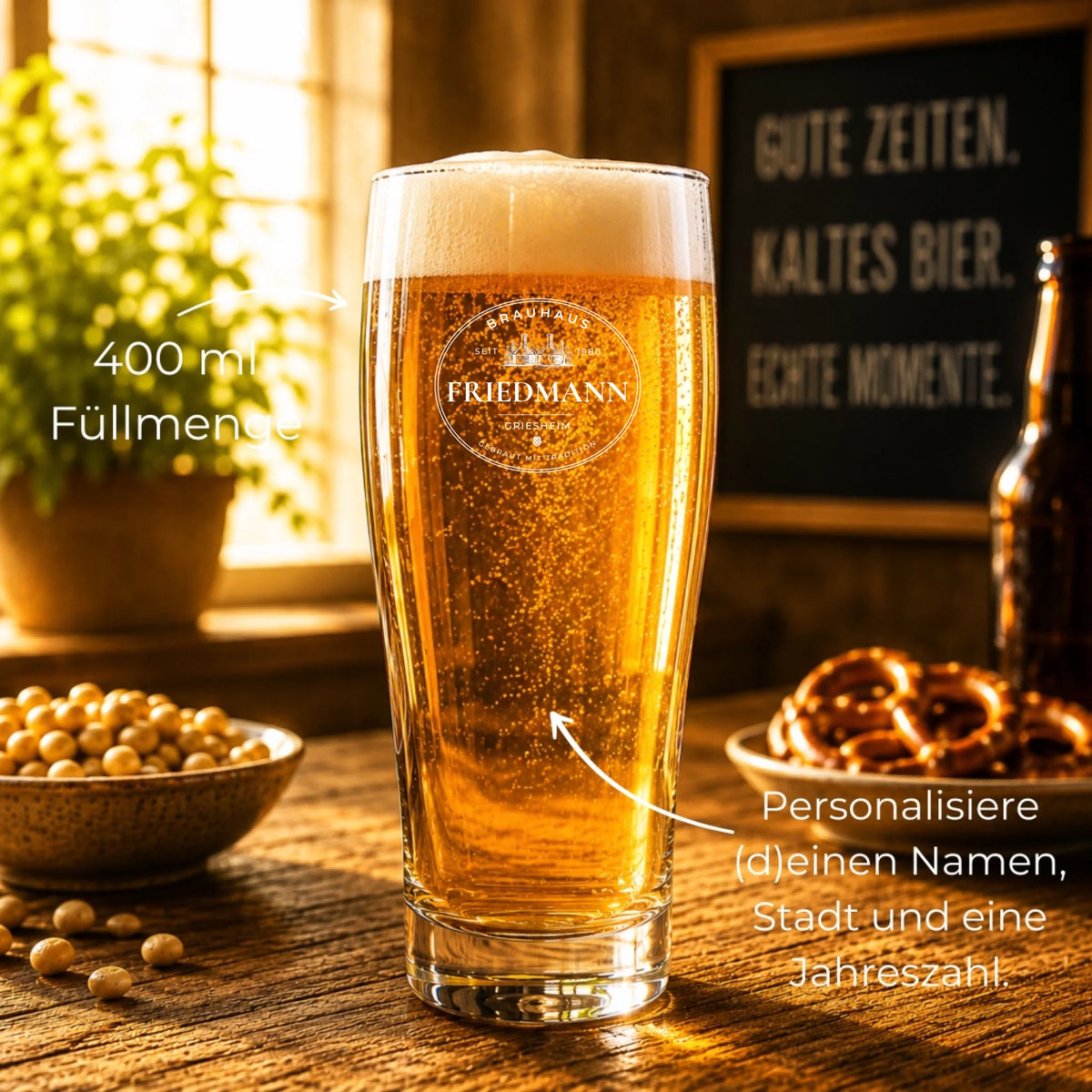 Mockup Bierglass - Füllmenge 