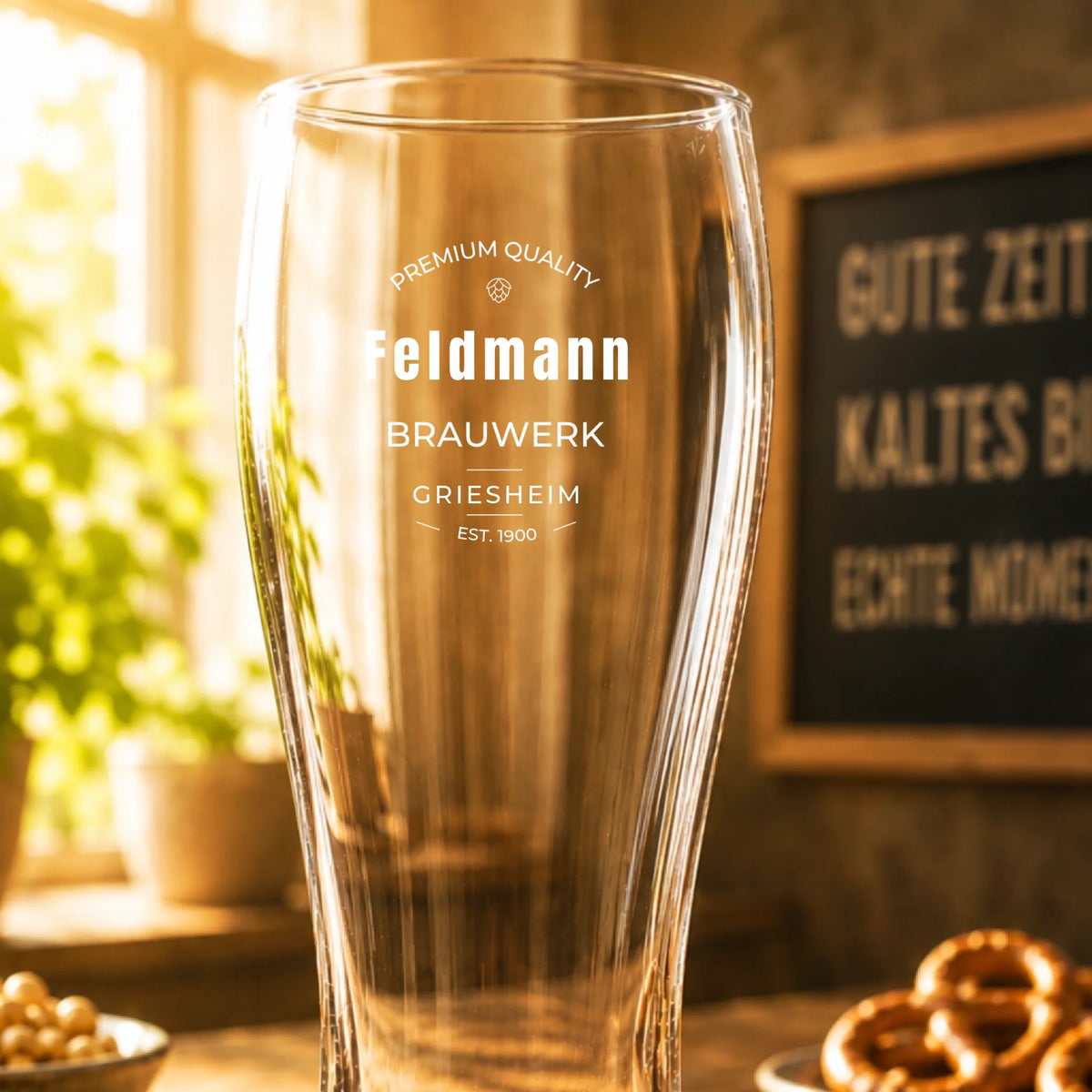 Mockup Weizen nah leer