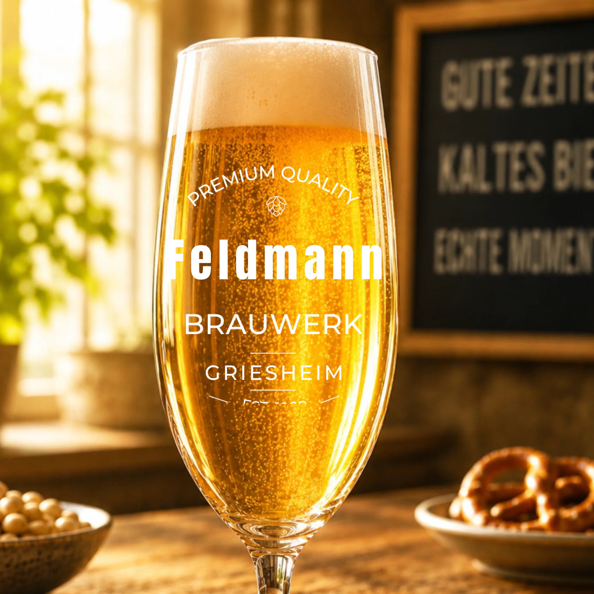 Mockup Pilsglas nah voll